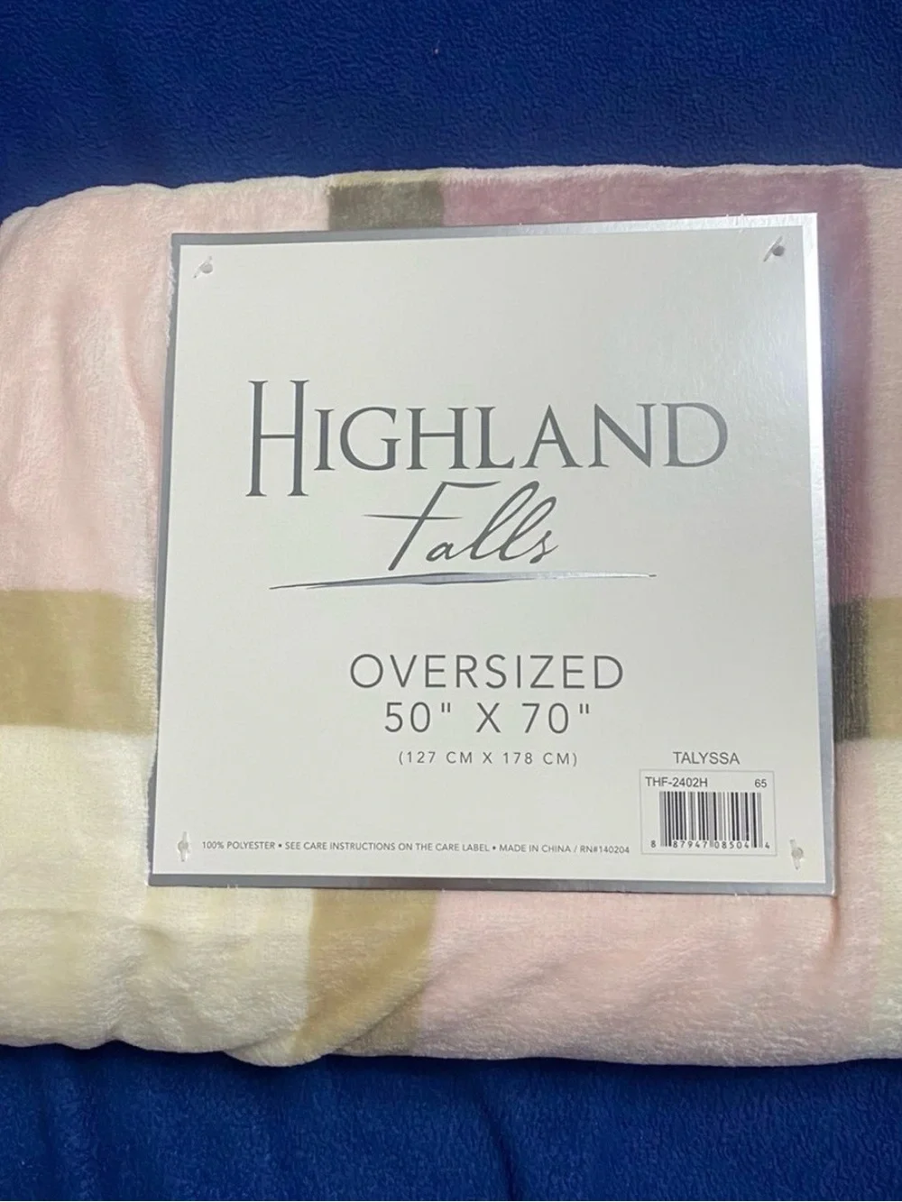 Highland Falls Talyssa Design Oversized Throw.